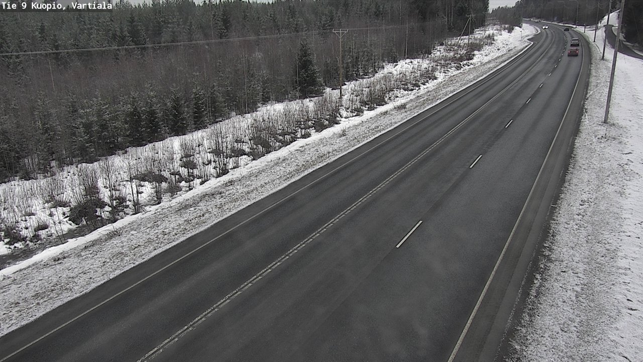 Kelikamerat Kuva Tie 9 Kuopio, Vartiala, Kuopio, Pohjois-Savo