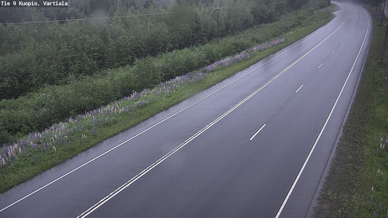 Weather Camera Image Road 9 Kuopio, Vartiala, Kuopio, Pohjois-Savo