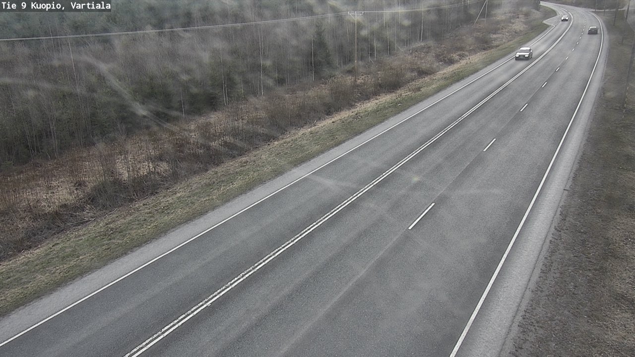 Weather Camera Image Väg 9 Kuopio, Vartiala, Kuopio, Pohjois-Savo