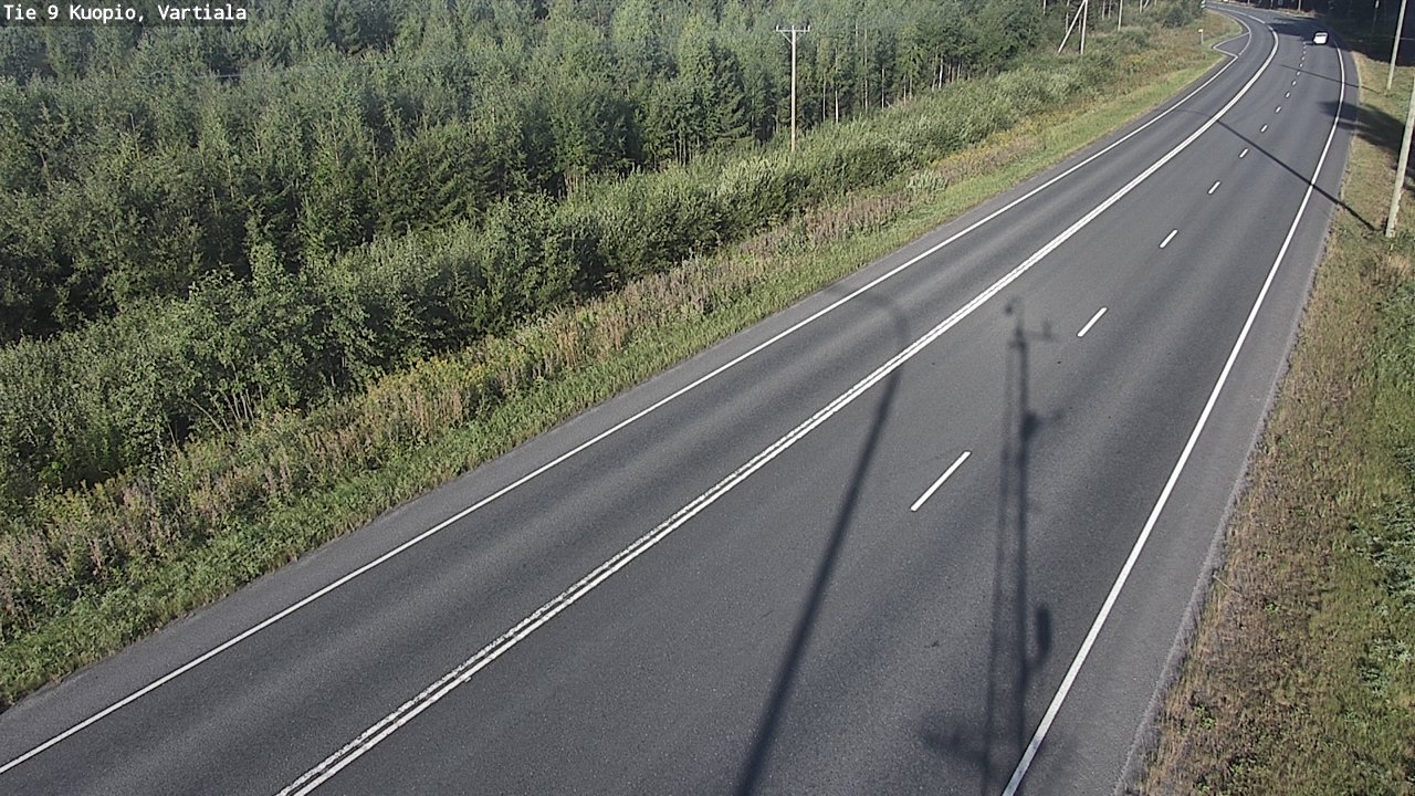 Weather Camera Image Väg 9 Kuopio, Vartiala, Kuopio, Pohjois-Savo