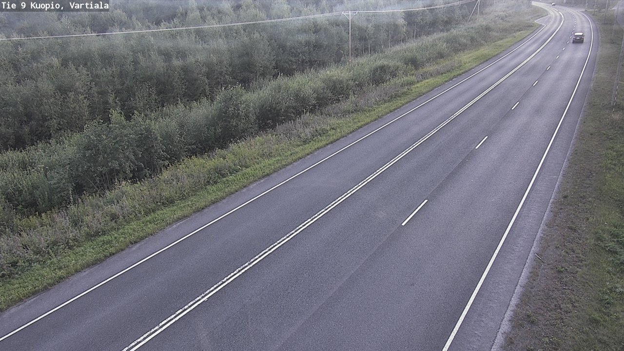 Weather Camera Image Väg 9 Kuopio, Vartiala, Kuopio, Pohjois-Savo