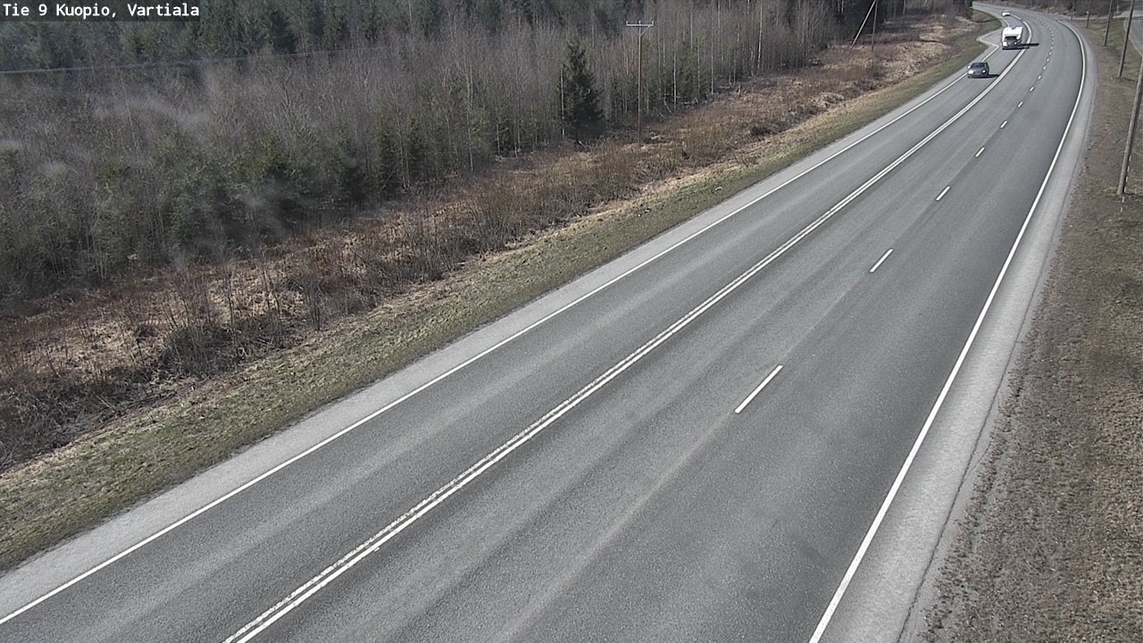 Weather Camera Image Väg 9 Kuopio, Vartiala, Kuopio, Pohjois-Savo