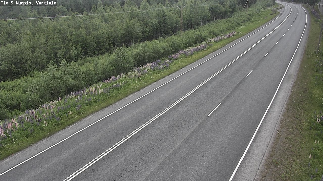 Weather Camera Image Road 9 Kuopio, Vartiala, Kuopio, Pohjois-Savo