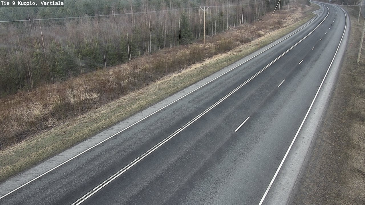 Weather Camera Image Väg 9 Kuopio, Vartiala, Kuopio, Pohjois-Savo