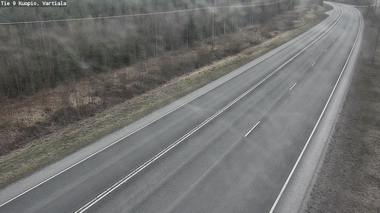 Weather Camera Image Väg 9 Kuopio, Vartiala, Kuopio, Pohjois-Savo