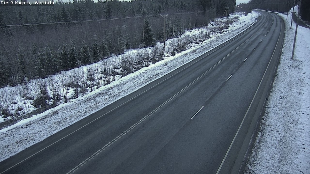Kelikamerat Kuva Tie 9 Kuopio, Vartiala, Kuopio, Pohjois-Savo