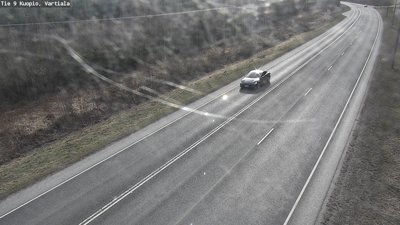 Weather Camera Image Väg 9 Kuopio, Vartiala, Kuopio, Pohjois-Savo