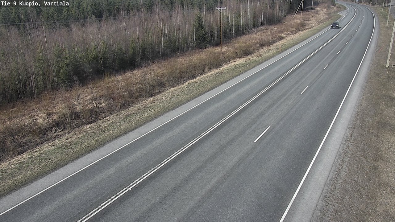 Weather Camera Image Väg 9 Kuopio, Vartiala, Kuopio, Pohjois-Savo