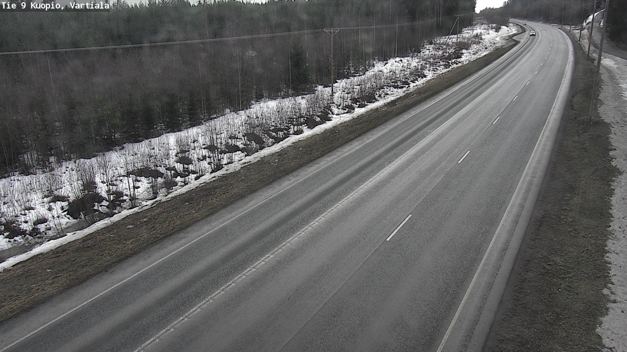Weather Camera Image Road 9 Kuopio, Vartiala, Kuopio, Pohjois-Savo