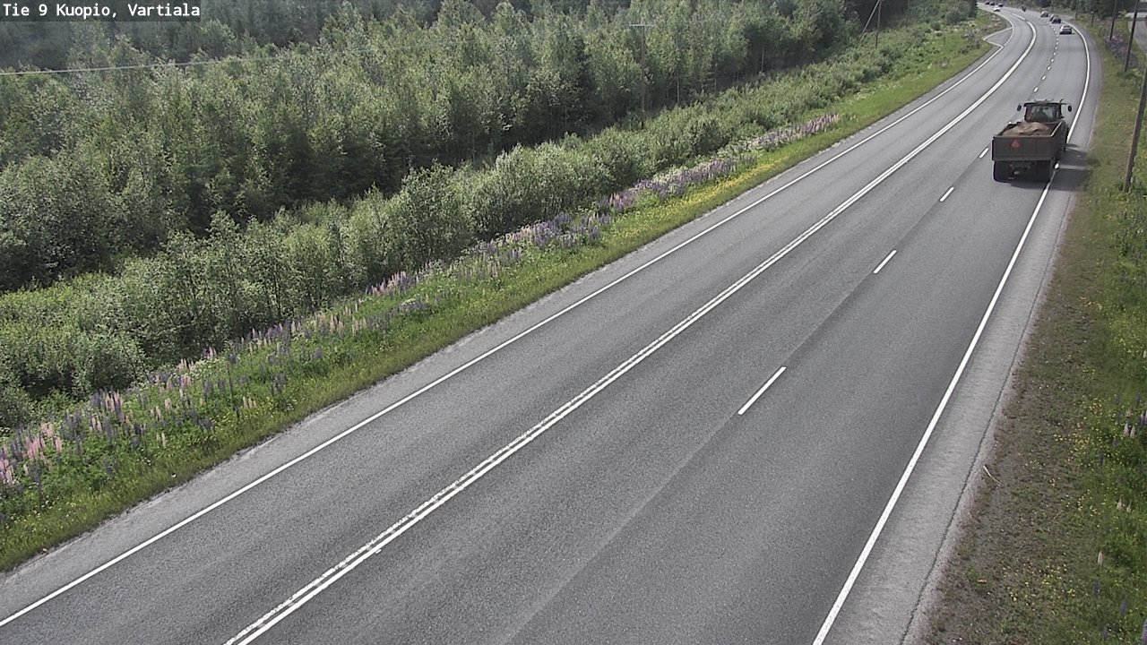 Weather Camera Image Road 9 Kuopio, Vartiala, Kuopio, Pohjois-Savo