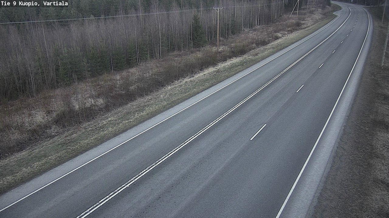 Kelikamerat Kuva Tie 9 Kuopio, Vartiala, Kuopio, Pohjois-Savo