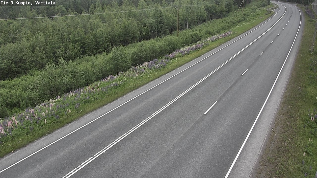 Weather Camera Image Road 9 Kuopio, Vartiala, Kuopio, Pohjois-Savo