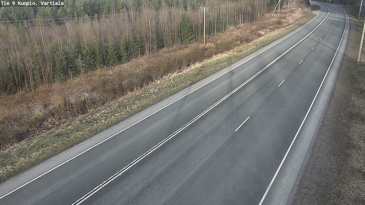 Weather Camera Image Road 9 Kuopio, Vartiala, Kuopio, Pohjois-Savo