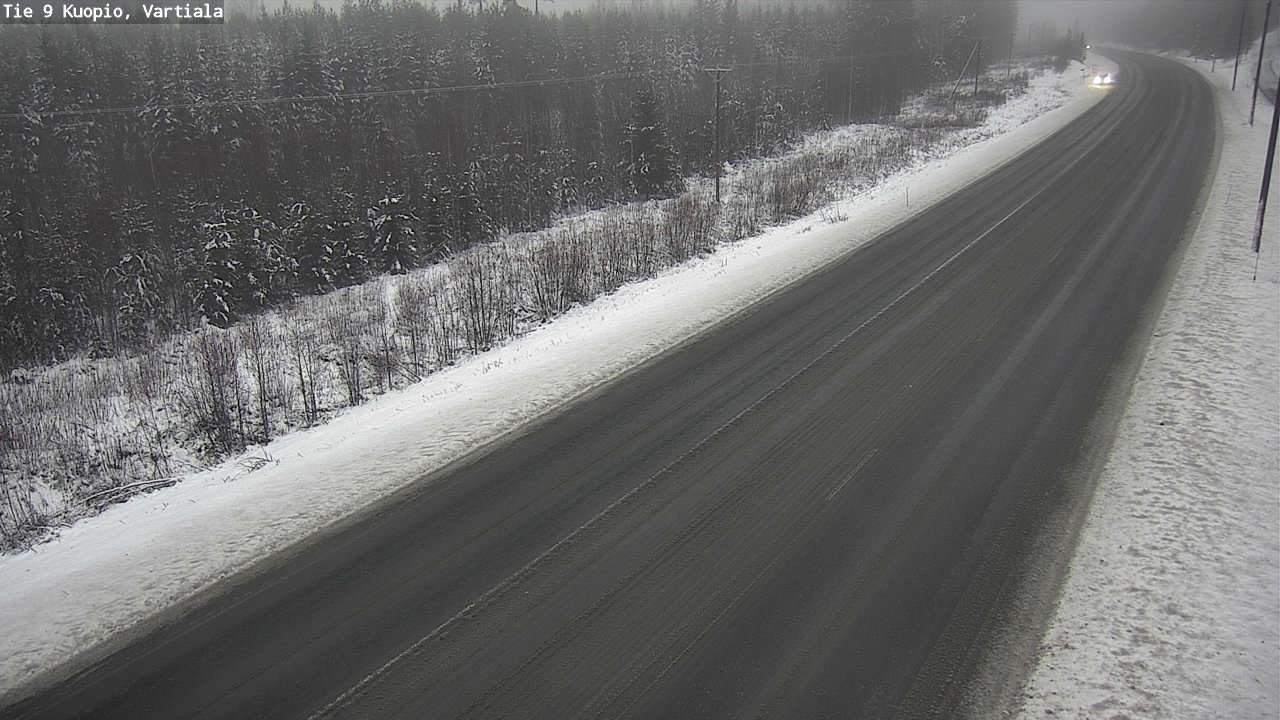 Weather Camera Image Road 9 Kuopio, Vartiala, Kuopio, Pohjois-Savo