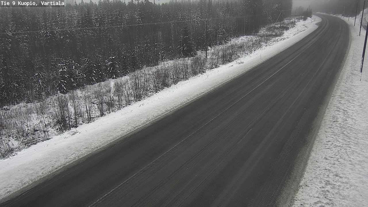 Weather Camera Image Road 9 Kuopio, Vartiala, Kuopio, Pohjois-Savo