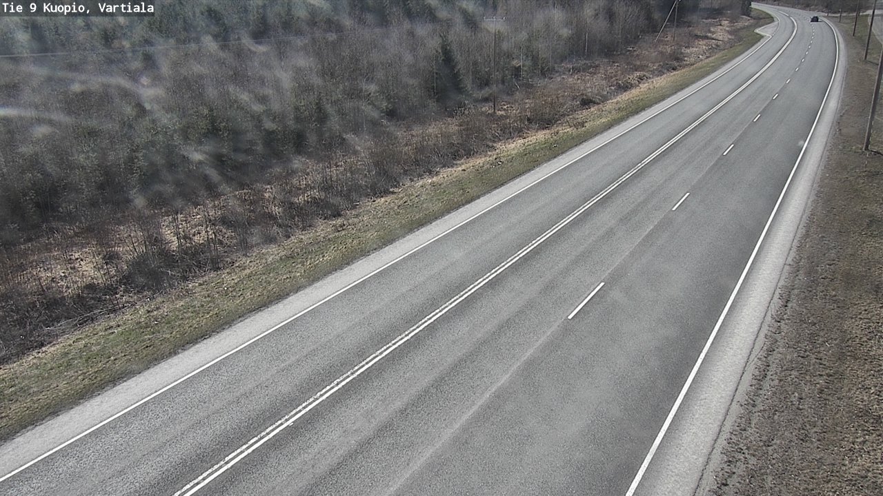 Weather Camera Image Väg 9 Kuopio, Vartiala, Kuopio, Pohjois-Savo