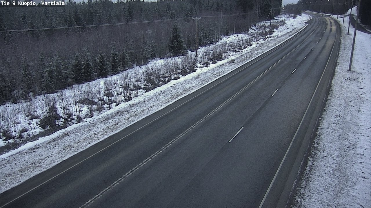 Kelikamerat Kuva Tie 9 Kuopio, Vartiala, Kuopio, Pohjois-Savo