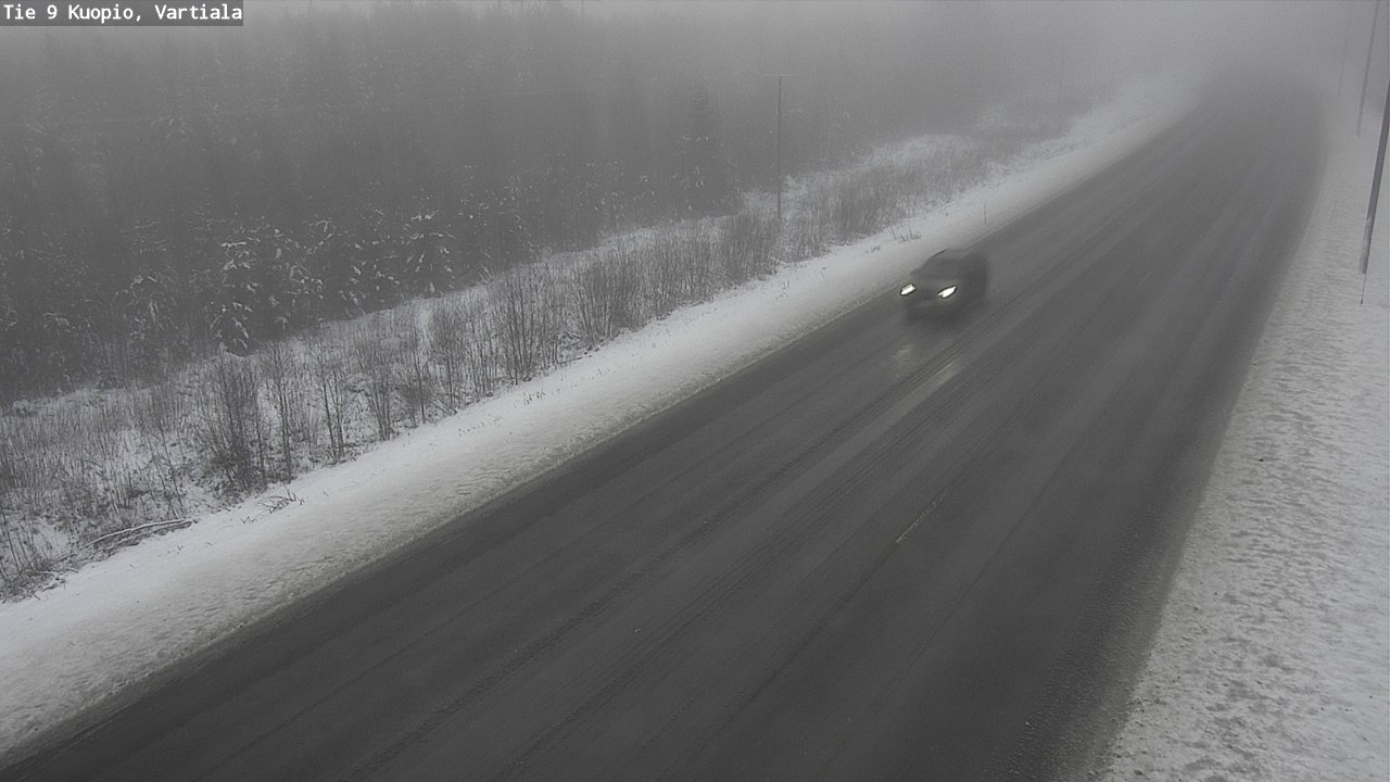 Weather Camera Image Road 9 Kuopio, Vartiala, Kuopio, Pohjois-Savo
