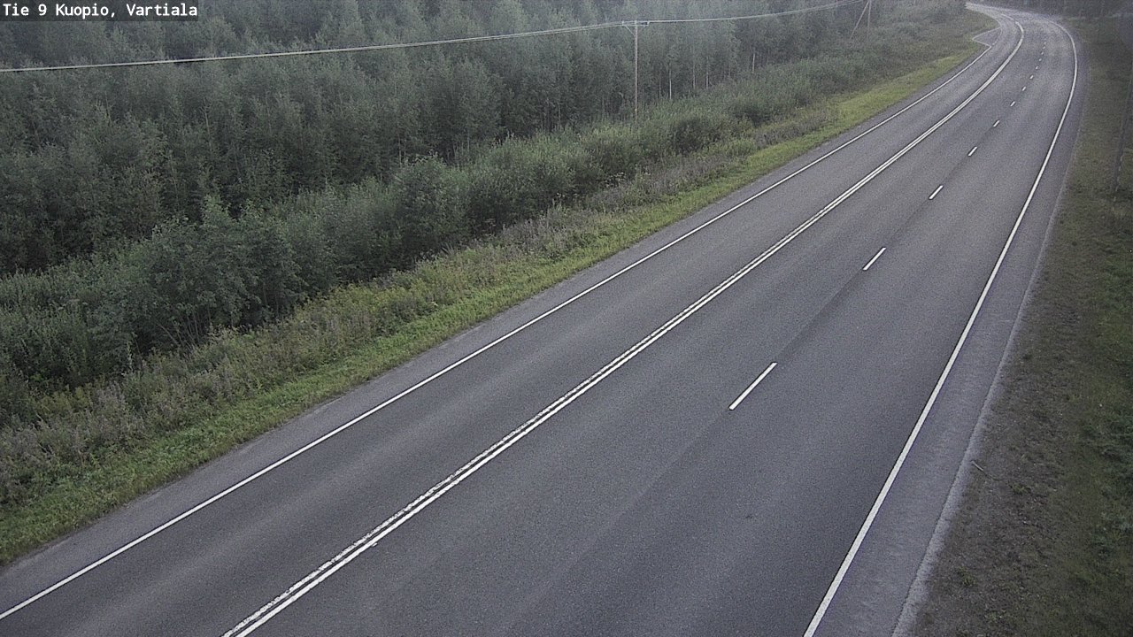 Weather Camera Image Väg 9 Kuopio, Vartiala, Kuopio, Pohjois-Savo