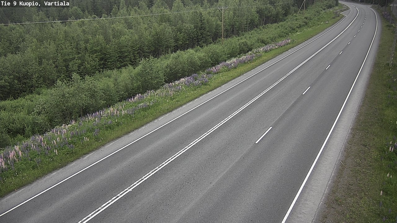 Weather Camera Image Road 9 Kuopio, Vartiala, Kuopio, Pohjois-Savo