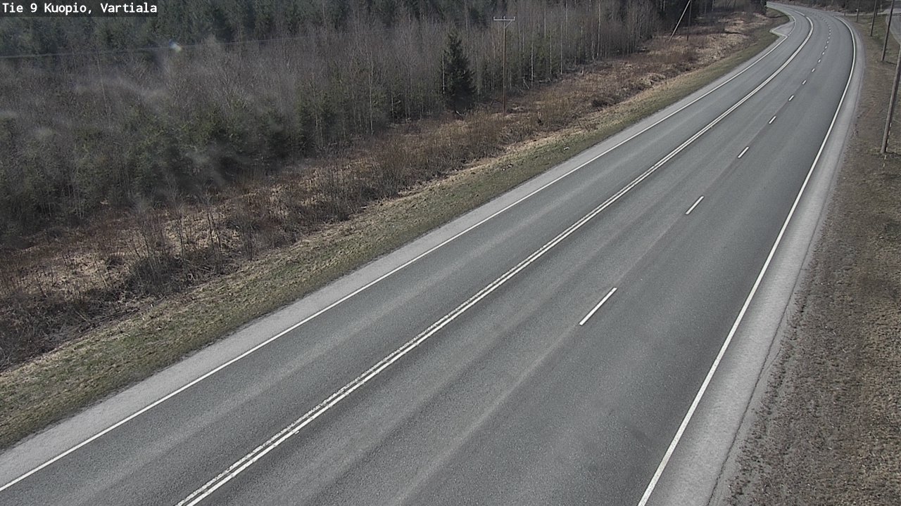 Weather Camera Image Väg 9 Kuopio, Vartiala, Kuopio, Pohjois-Savo