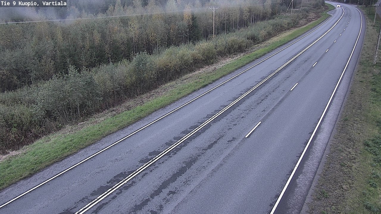 Weather Camera Image Road 9 Kuopio, Vartiala, Kuopio, Pohjois-Savo