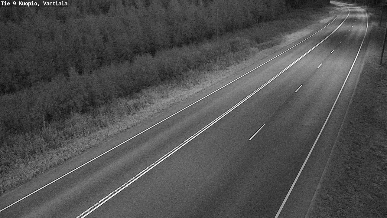 Weather Camera Image Väg 9 Kuopio, Vartiala, Kuopio, Pohjois-Savo
