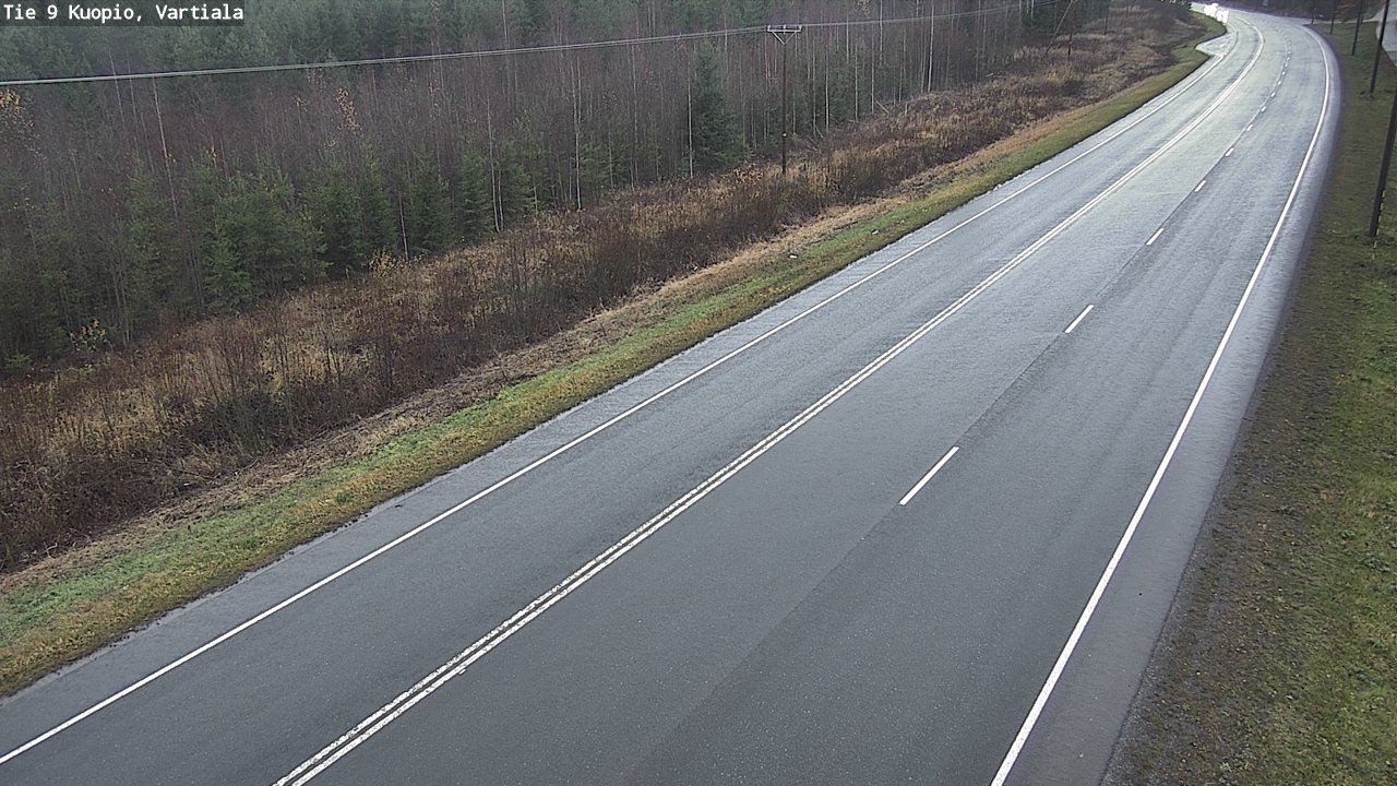 Weather Camera Image Väg 9 Kuopio, Vartiala, Kuopio, Pohjois-Savo