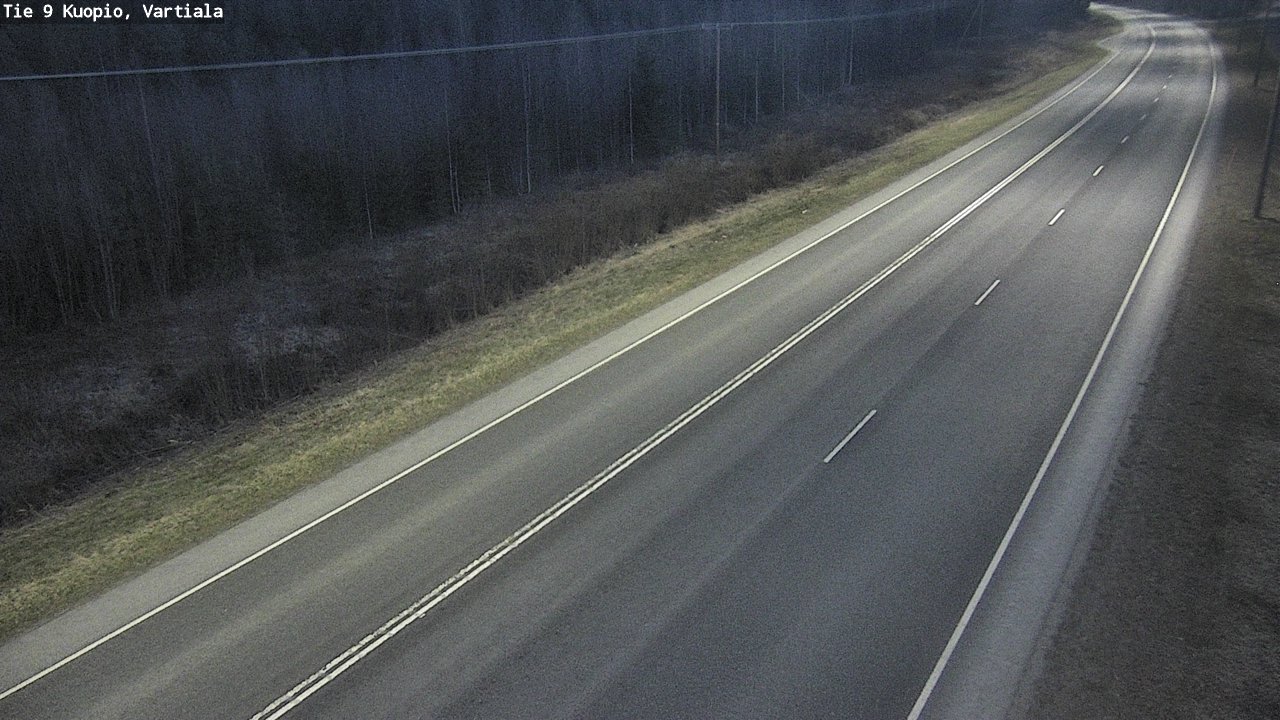 Weather Camera Image Väg 9 Kuopio, Vartiala, Kuopio, Pohjois-Savo