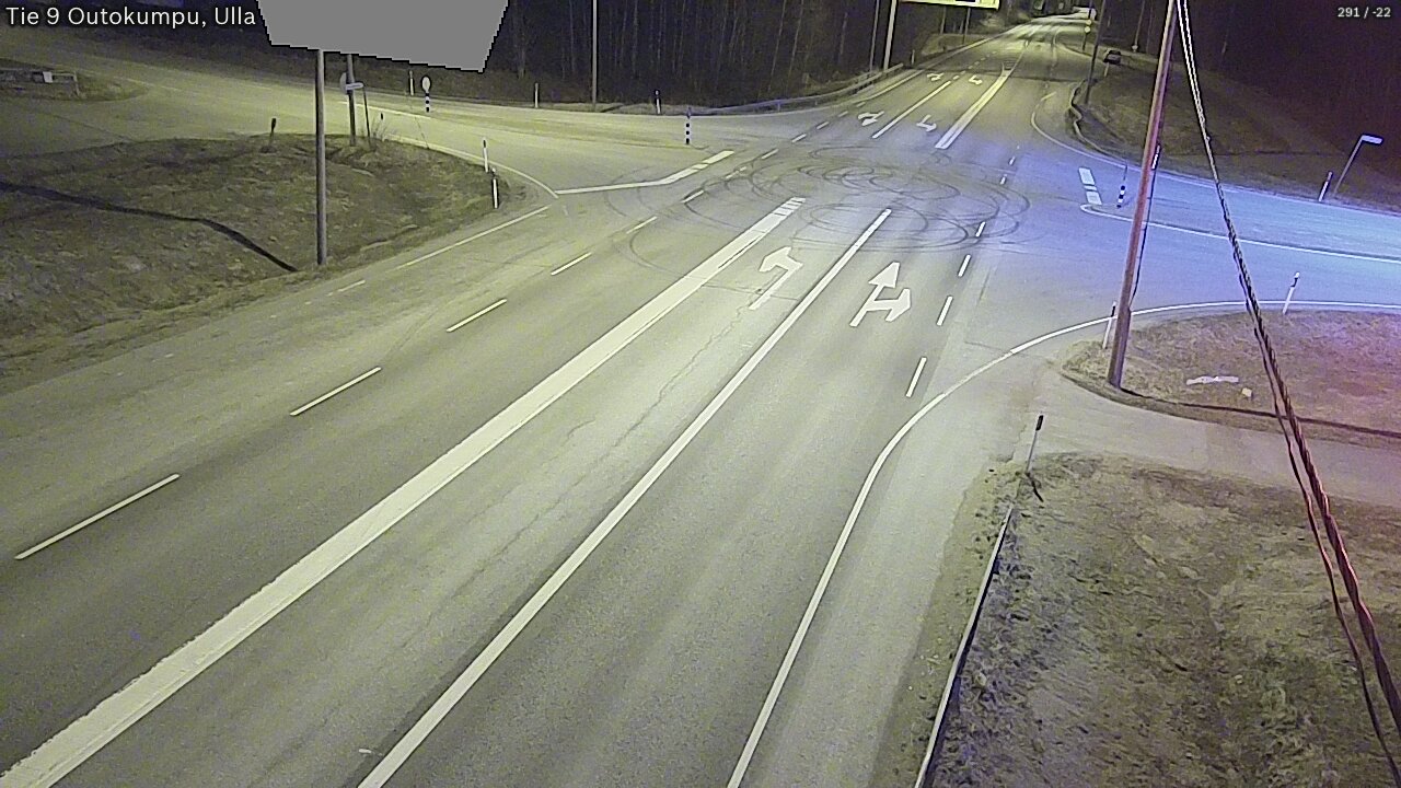 Weather Camera Image Väg 9 Outokumpu, Ulla, Outokumpu, Pohjois-Karjala