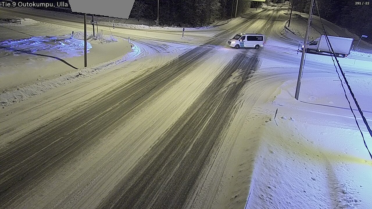 Weather Camera Image Väg 9 Outokumpu, Ulla, Outokumpu, Pohjois-Karjala