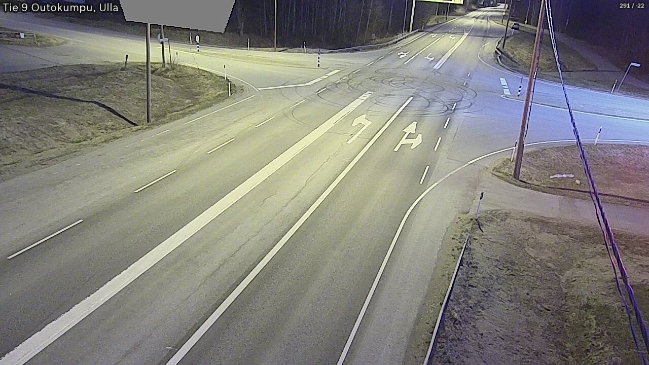 Weather Camera Image Väg 9 Outokumpu, Ulla, Outokumpu, Pohjois-Karjala