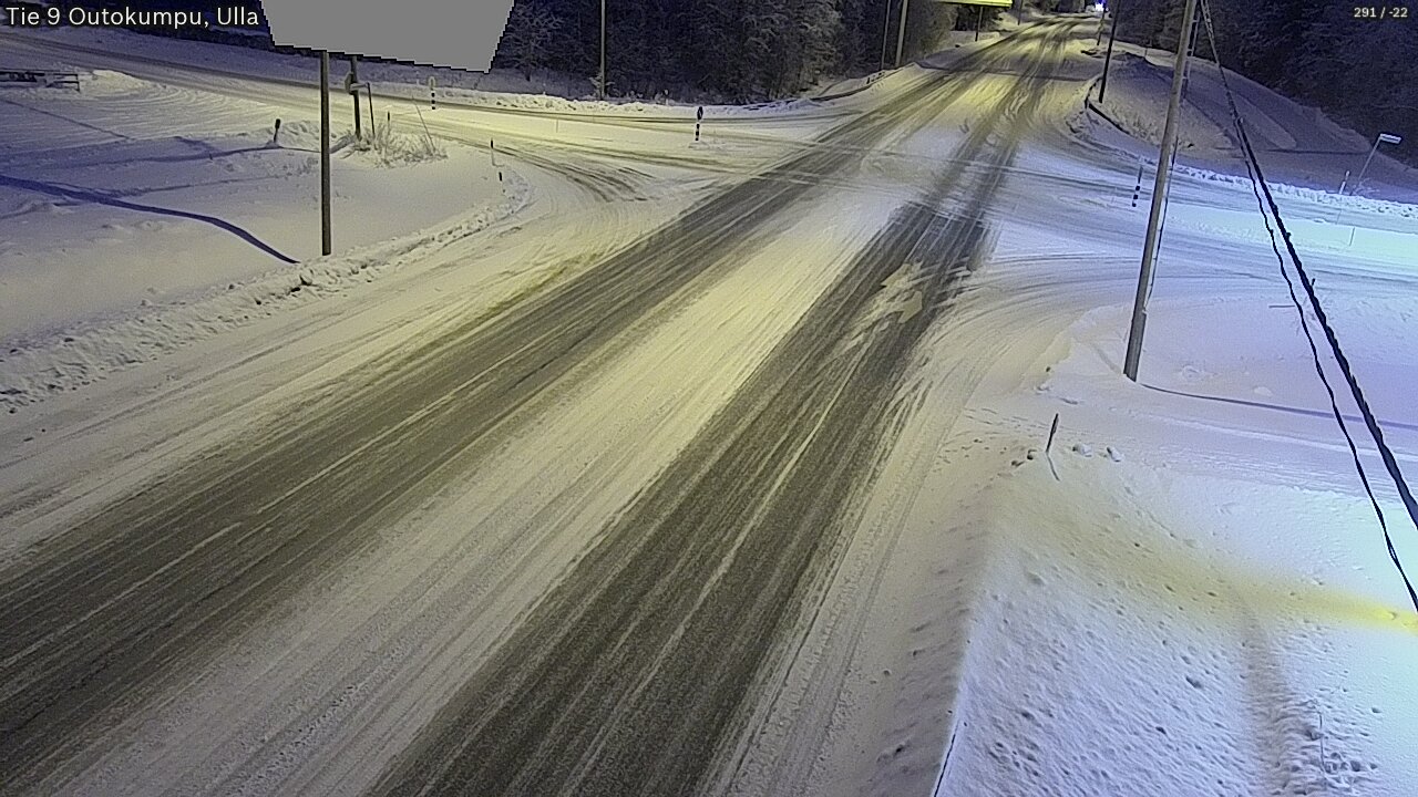Weather Camera Image Väg 9 Outokumpu, Ulla, Outokumpu, Pohjois-Karjala