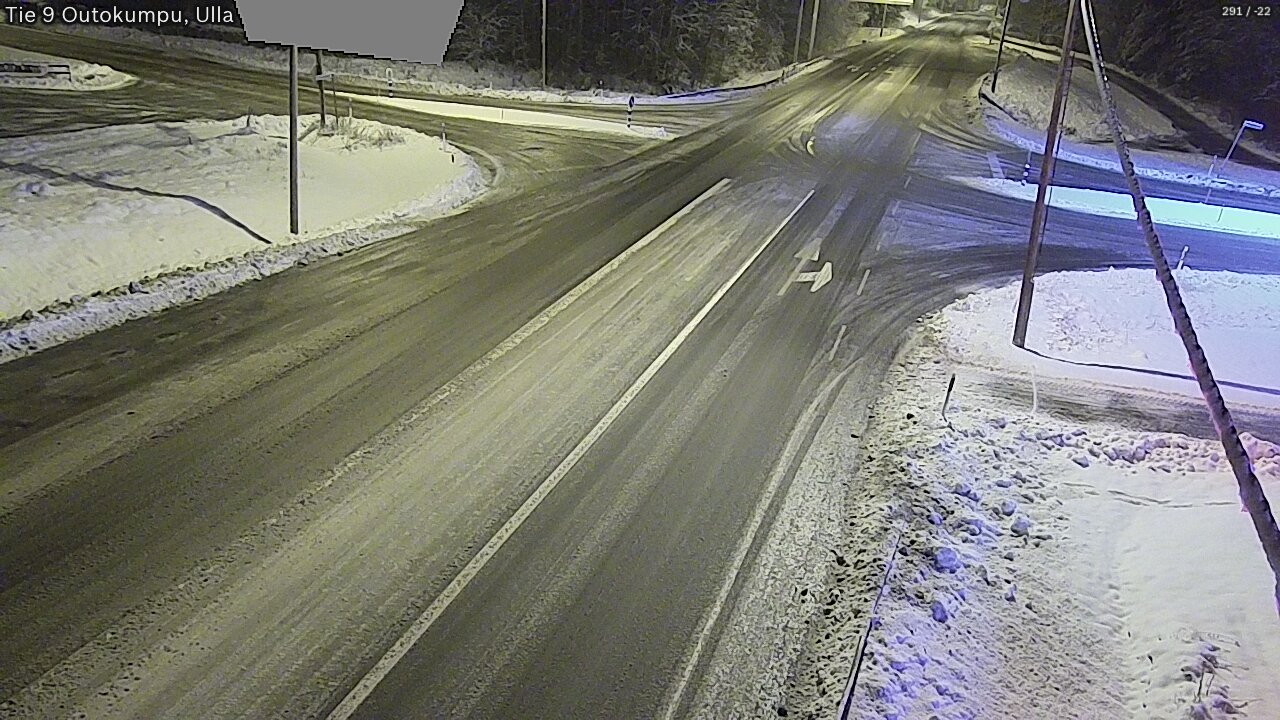 Weather Camera Image Väg 9 Outokumpu, Ulla, Outokumpu, Pohjois-Karjala
