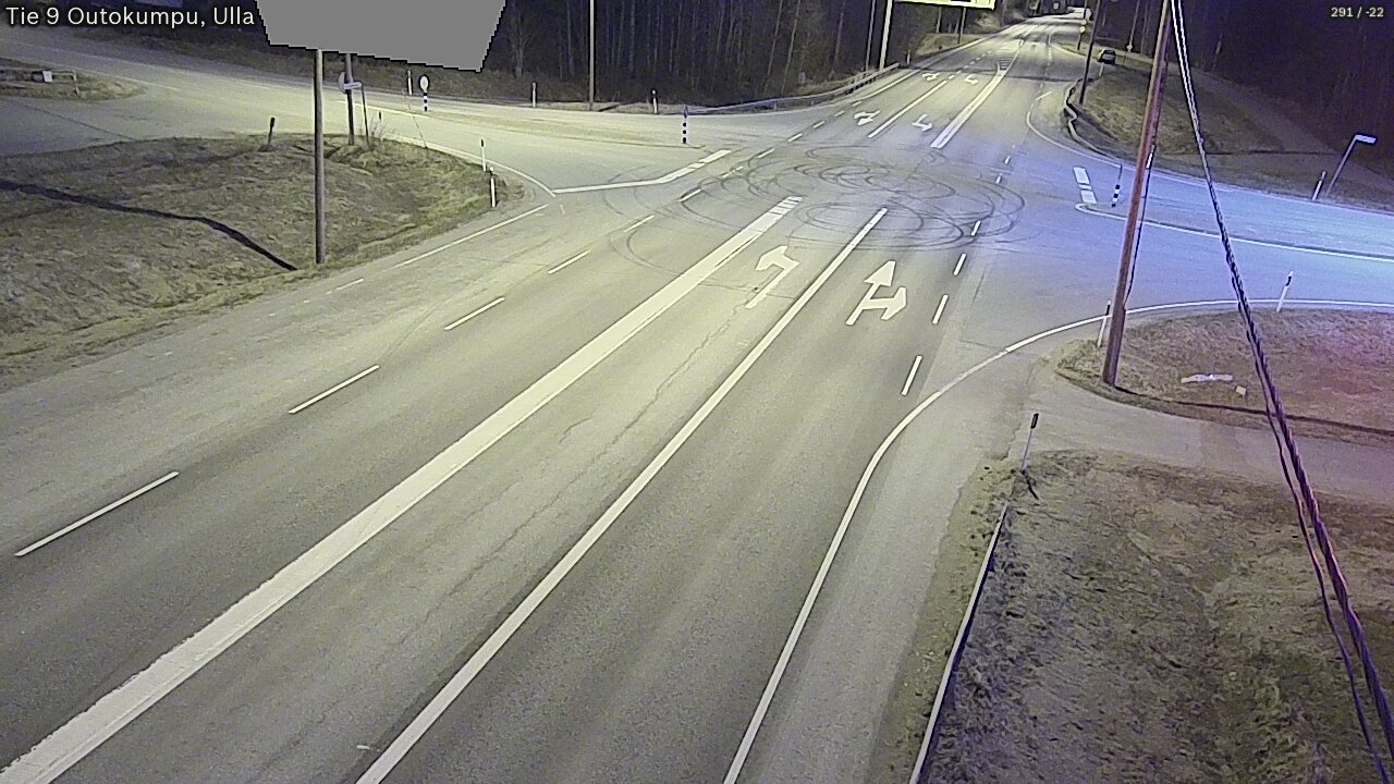 Weather Camera Image Väg 9 Outokumpu, Ulla, Outokumpu, Pohjois-Karjala