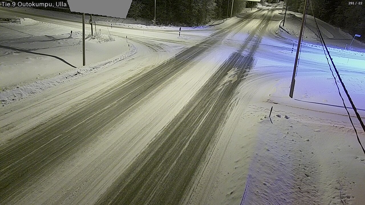 Weather Camera Image Väg 9 Outokumpu, Ulla, Outokumpu, Pohjois-Karjala