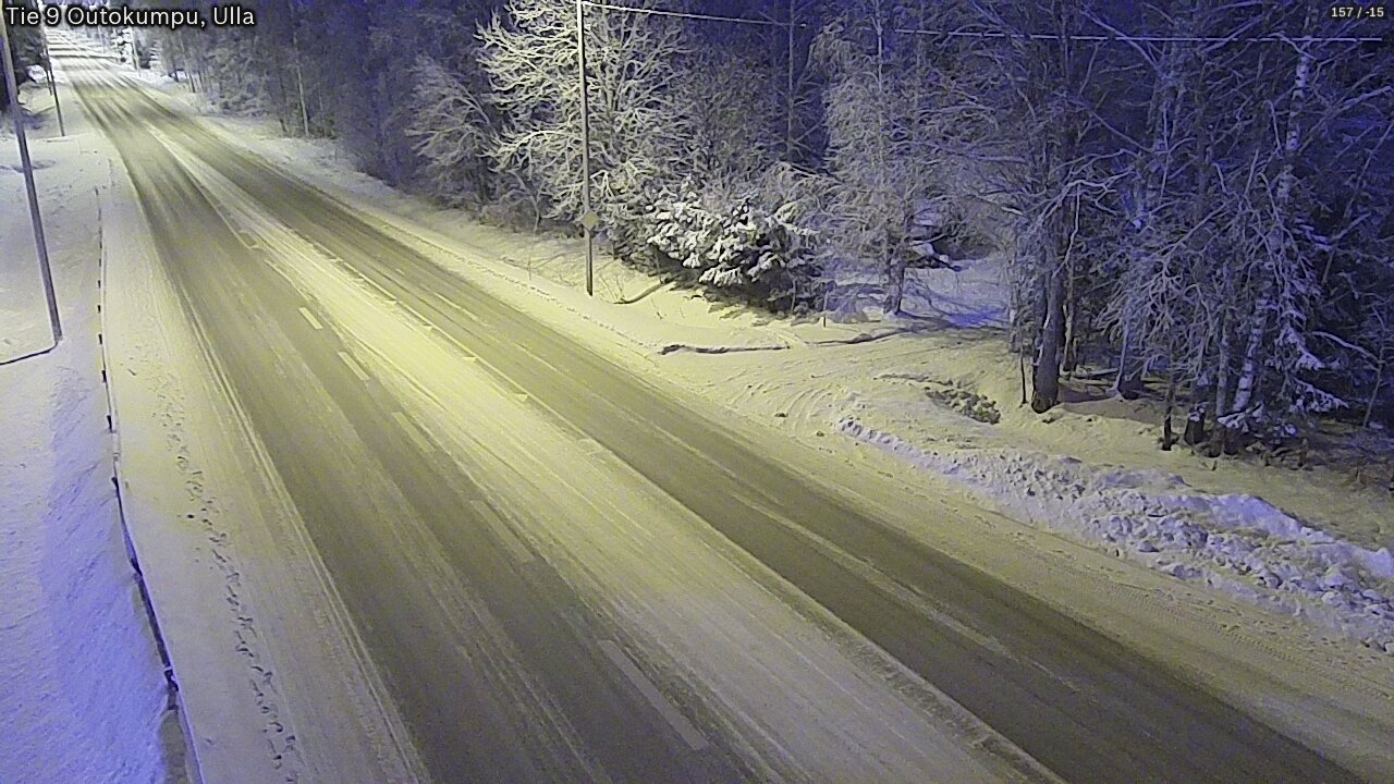 Weather Camera Image Väg 9 Outokumpu, Ulla, Outokumpu, Pohjois-Karjala
