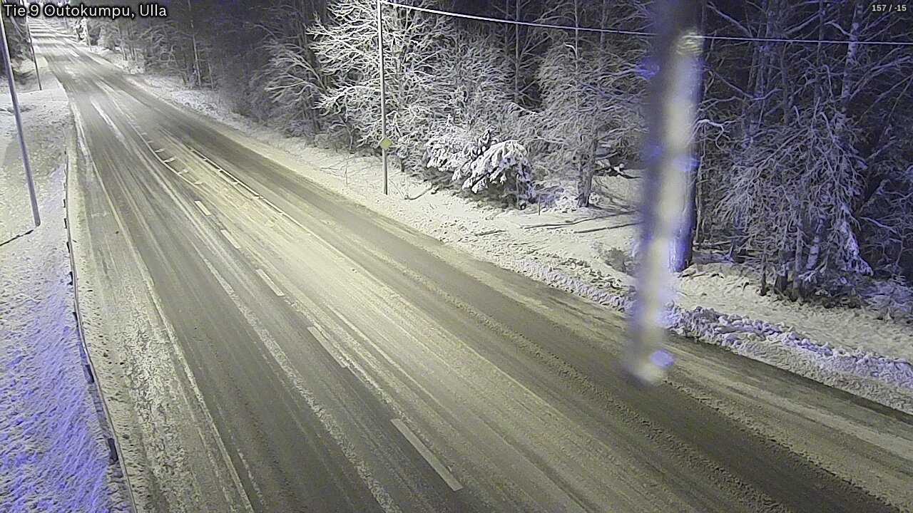 Weather Camera Image Väg 9 Outokumpu, Ulla, Outokumpu, Pohjois-Karjala