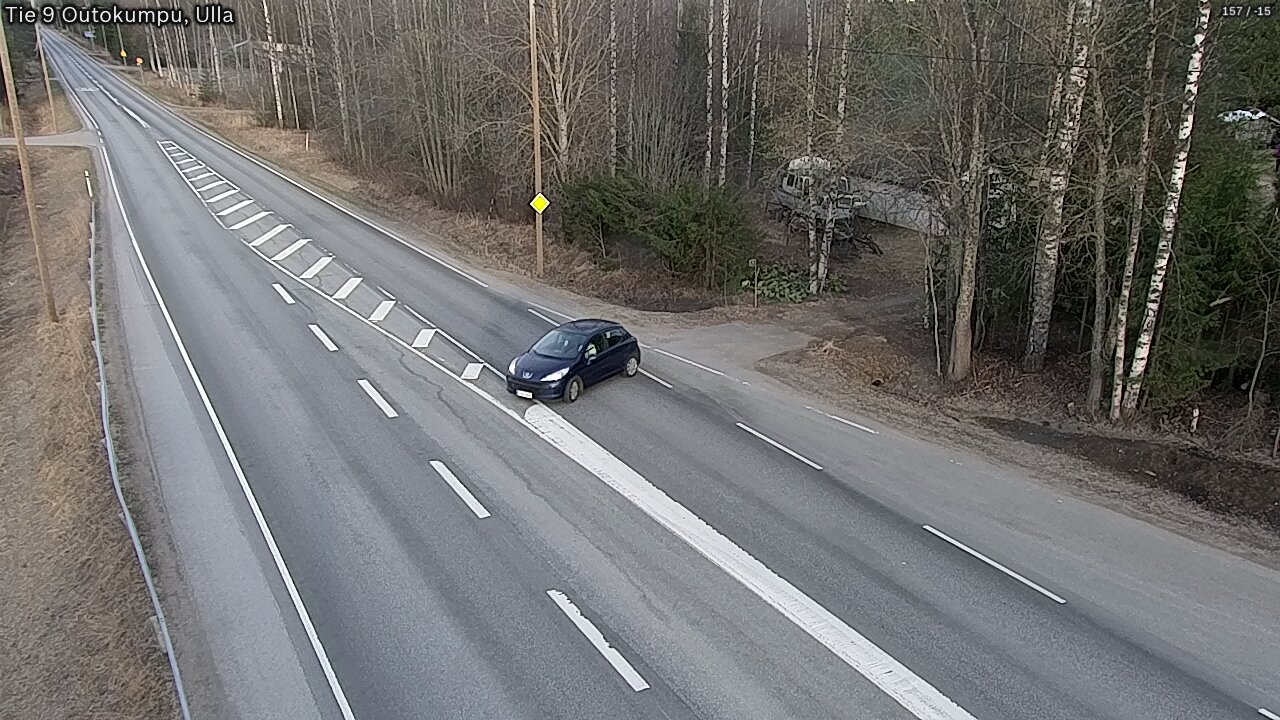 Weather Camera Image Väg 9 Outokumpu, Ulla, Outokumpu, Pohjois-Karjala