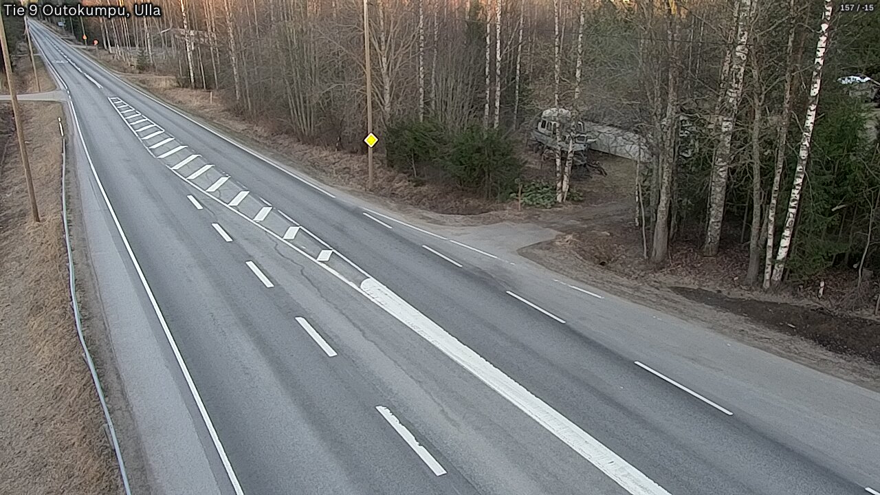 Weather Camera Image Väg 9 Outokumpu, Ulla, Outokumpu, Pohjois-Karjala