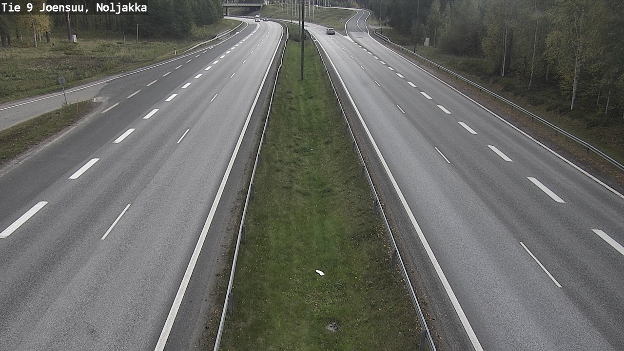 Weather Camera Image Väg 9 Joensuu, Noljakka, Joensuu, Pohjois-Karjala
