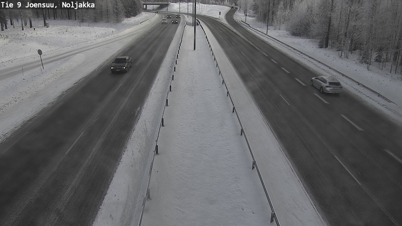 Weather Camera Image Väg 9 Joensuu, Noljakka, Joensuu, Pohjois-Karjala
