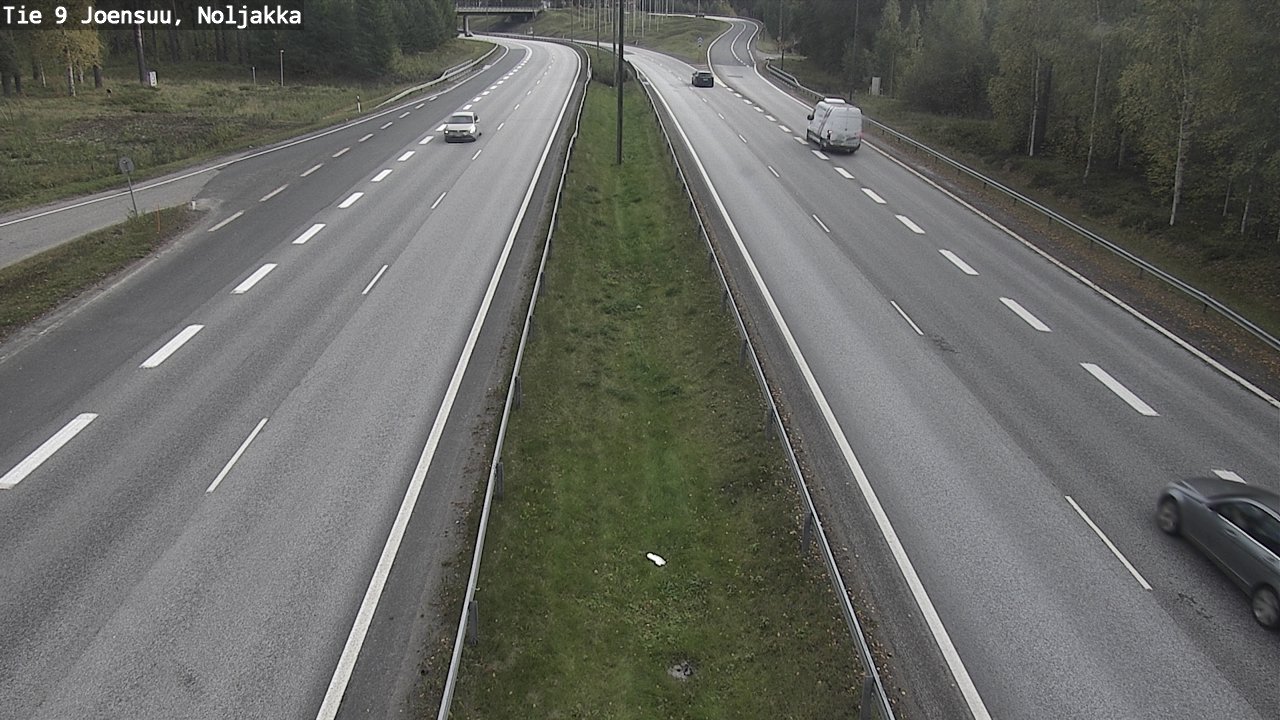 Weather Camera Image Väg 9 Joensuu, Noljakka, Joensuu, Pohjois-Karjala