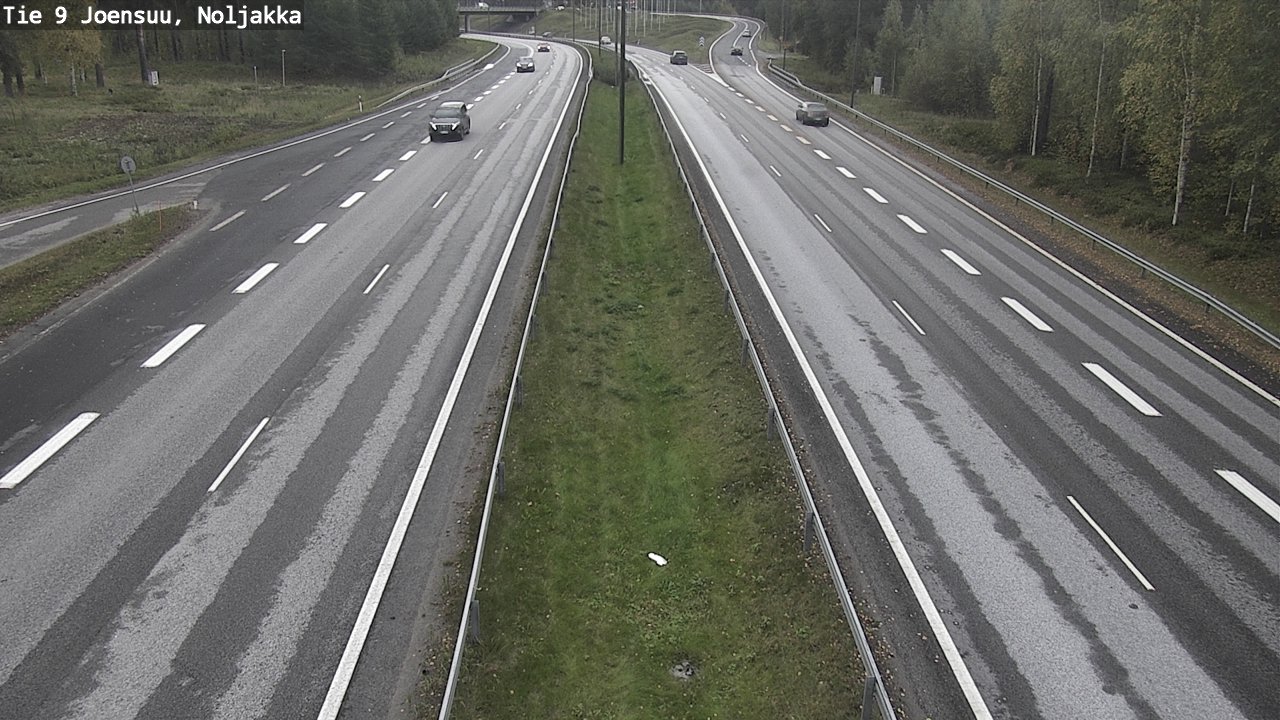 Weather Camera Image Väg 9 Joensuu, Noljakka, Joensuu, Pohjois-Karjala
