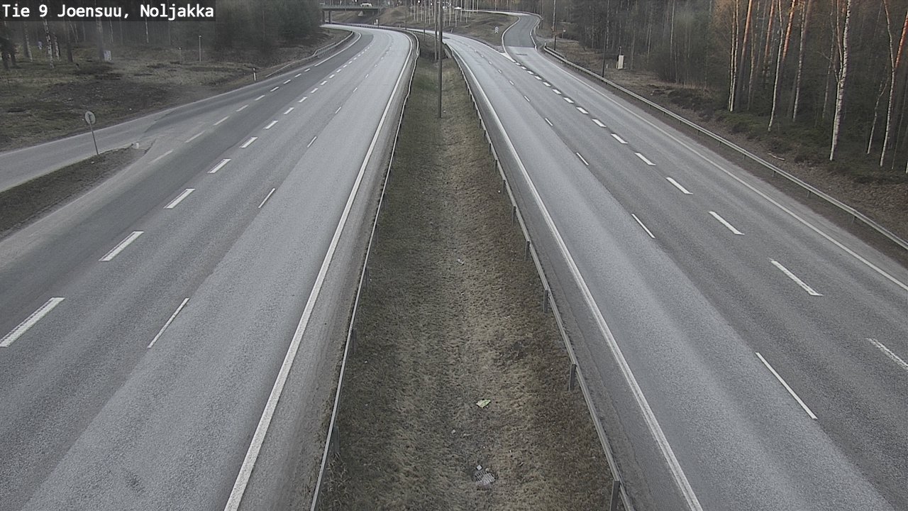 Weather Camera Image Väg 9 Joensuu, Noljakka, Joensuu, Pohjois-Karjala