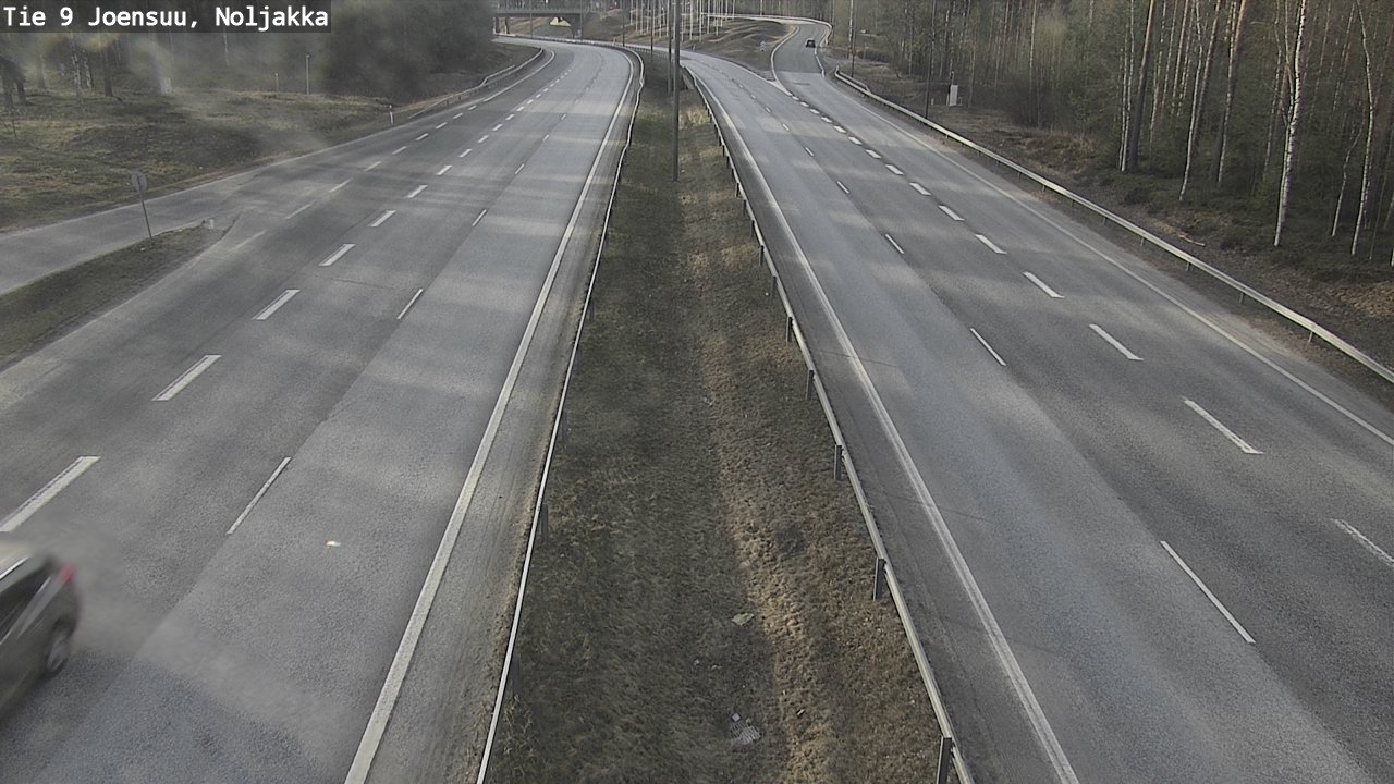 Weather Camera Image Väg 9 Joensuu, Noljakka, Joensuu, Pohjois-Karjala