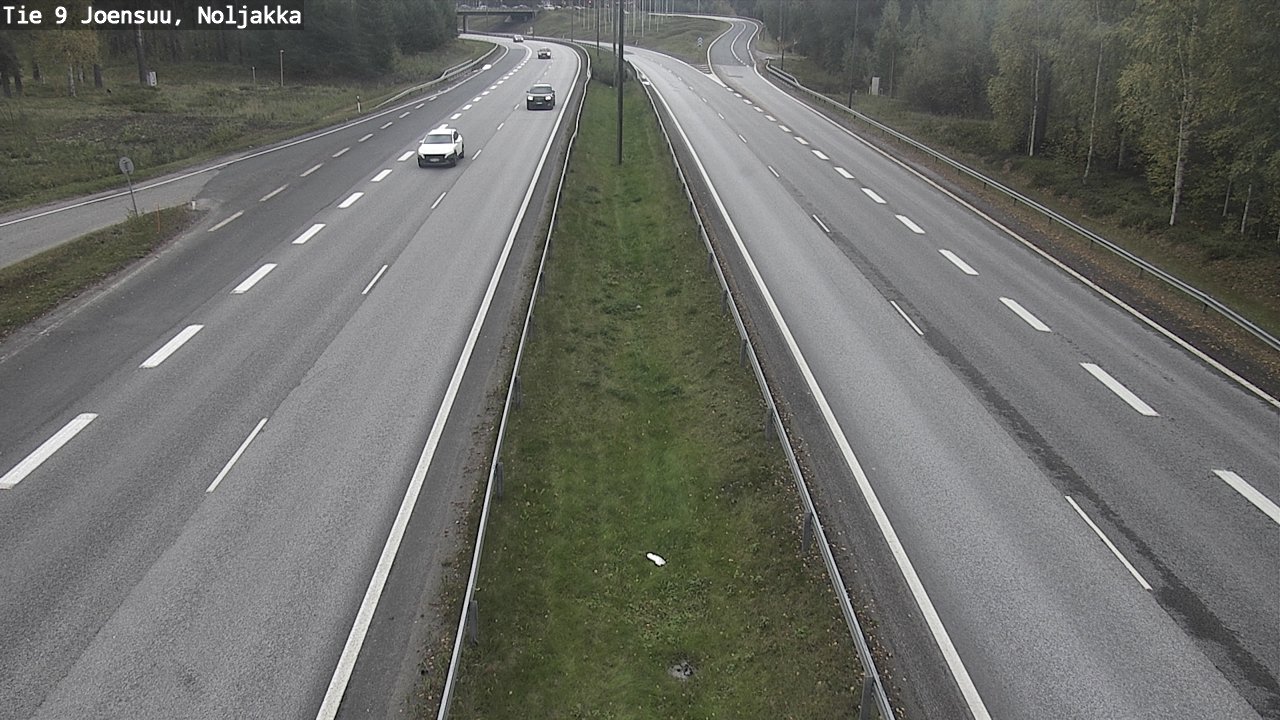 Weather Camera Image Väg 9 Joensuu, Noljakka, Joensuu, Pohjois-Karjala