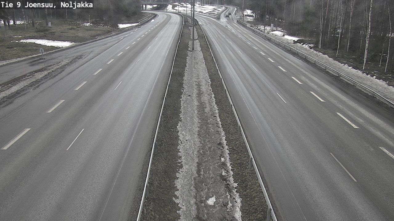 Weather Camera Image Road 9 Joensuu, Noljakka, Joensuu, Pohjois-Karjala