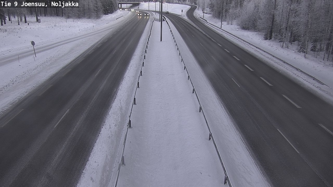 Weather Camera Image Väg 9 Joensuu, Noljakka, Joensuu, Pohjois-Karjala