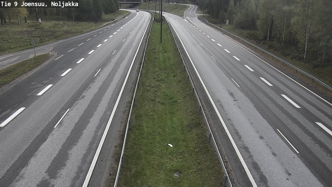 Weather Camera Image Väg 9 Joensuu, Noljakka, Joensuu, Pohjois-Karjala